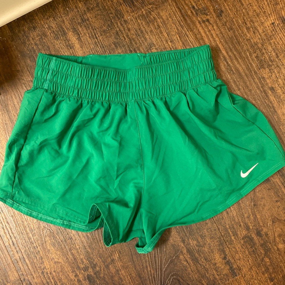 Nike green dri fit shorts green size small